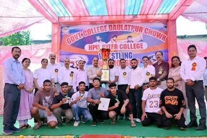 Mand Maini College emerged as the overall winner of the wrestling competition with 29 points.