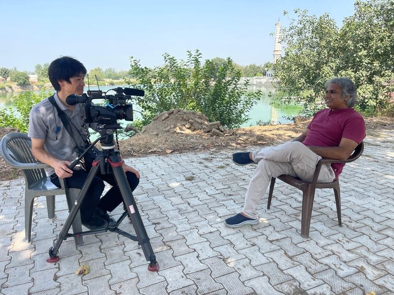 Japan's NHK channel shoots international documentary film on Sunil Jaglan