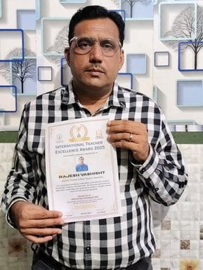 Rajesh Vashisht received the International Teacher Excellence Award