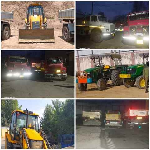 Badgam, ILLegal Mining, 26 Vehicles Seized