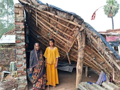 Roof collapses in light rain, narrow escape