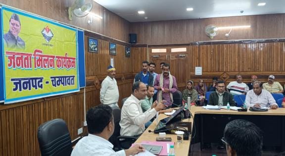 Action taken on the complaint of the soldier, the DM sent the Tehsildar for survey.