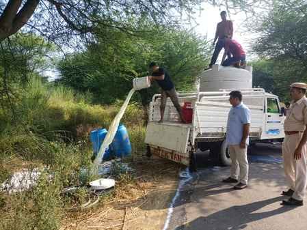 Major action before Diwali, 4200 liters of adulterated milk destroyed