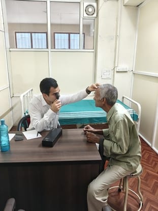 138 patients underwent examination in the camp.