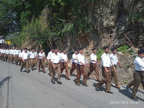 RSS conducts march in celebration of centenary