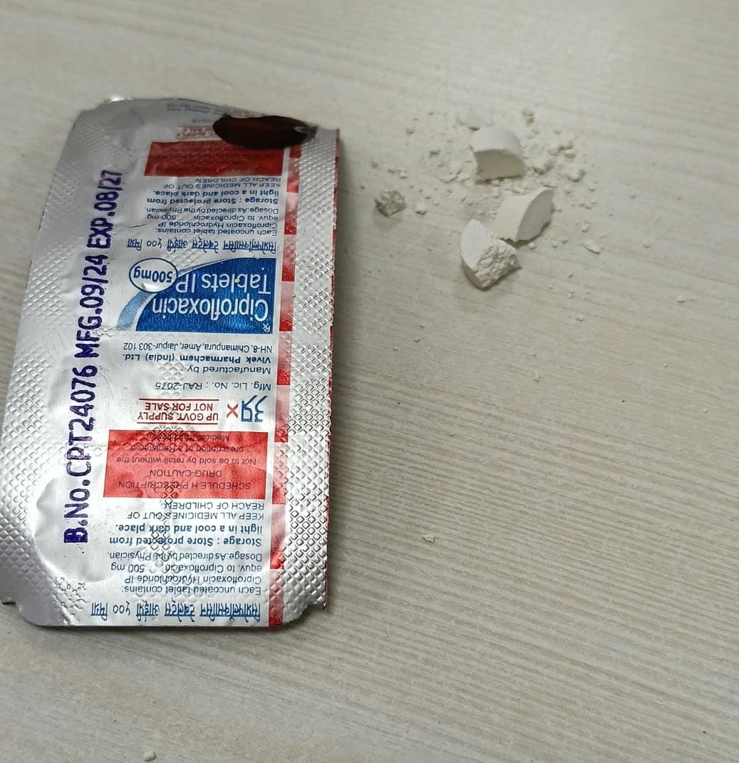 Complaint of moisture in antibiotics sent to government hospitals