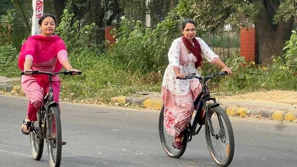 Message of healthy lifestyle given through cycle rally