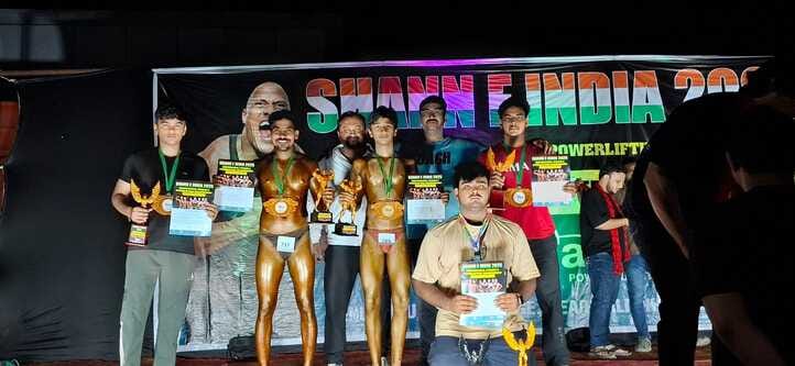 Hitansh and Shadab won gold medals in bodybuilding