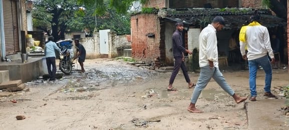Road left after digging for four months, still not built