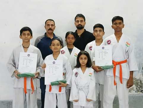 karate pratiyogita training in nahan