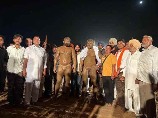 Rajpura's wrestling match was held in the name of the pond Baba Falahi