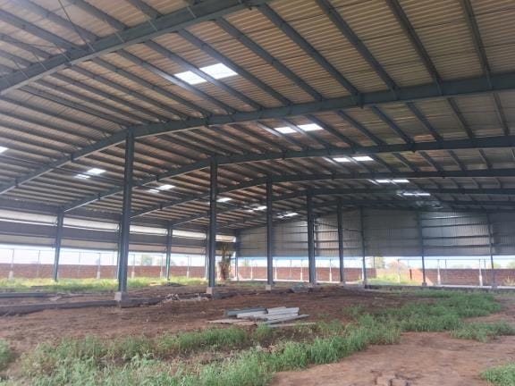 A new shed has been built on one and a half acres of the five-acre Nandi Shala, providing safe shelter to 800 destitute Nandi.