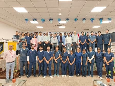 Students organised a rally to create awareness about rabies.