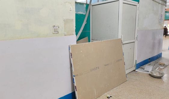 Toilets closed due to renovation work at Civil Hospital, causing inconvenience to patients