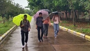 The weather changed... 16 millimeters of rain brought the temperature down by five degrees.