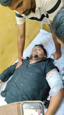 Firing on bike riders, one injured