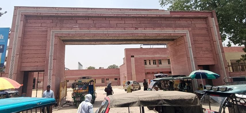 Railway station redevelopment work is 99 percent complete.