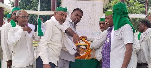 Mahendra Singh Tikait, the father of the farmers' movement, was remembered on his birthday.