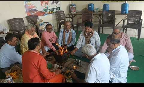 Mirabai and Saint Valmiki Jayanti celebrated with Havan Yagya in Budhpur