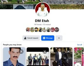 Fake Facebook ID using DM's photo was being used, report says
