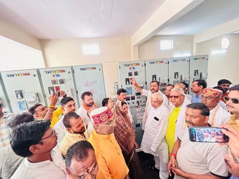 Sankat Mochan sub station operational, current running in lines of five feeders