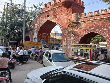 A stain on heritage...the city's historic gates are under encroachment.