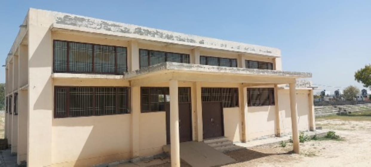 Hathlana village's playground is in bad condition, players are unable to practice