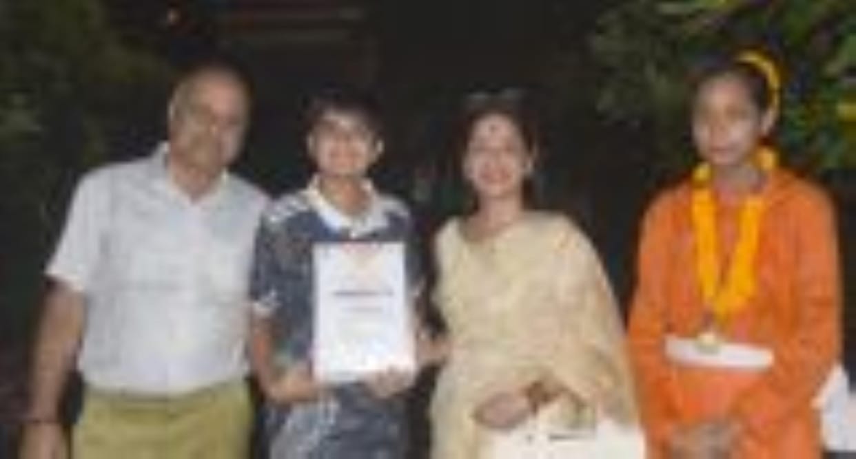 Kartik honored for his excellent performance in Jal Yoga Sadhana