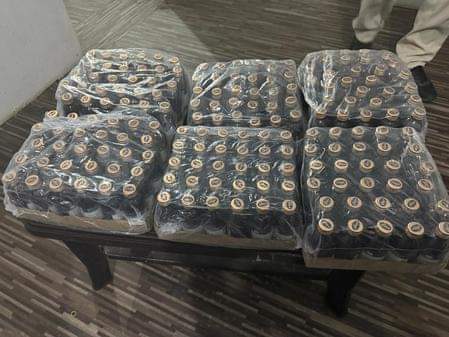 जब्त नशीली सिरप।