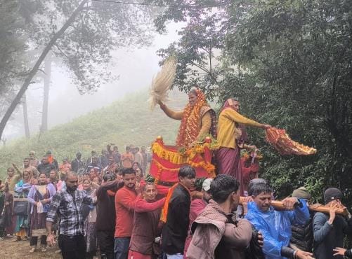 The grand Rath Yatra of Maa Purnagiri started from Khuna Bora village.