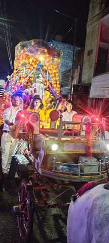 Valmiki's procession was carried out with great pomp