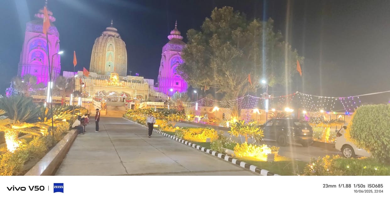 Today, 40,000 devotees from across the country will arrive at Agroha Dham, which has been decorated with flowers and lights.