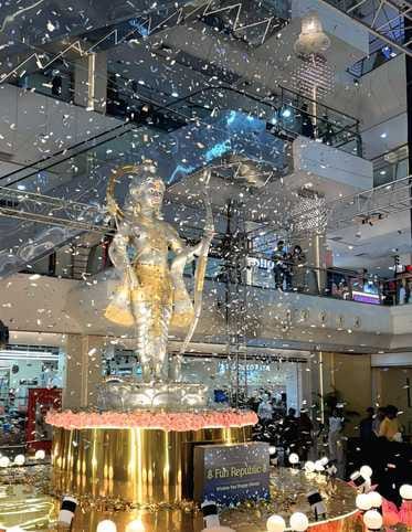 statue of lord Ram made by coins resistered in Asia book of world record