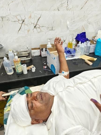 Gayatri Prajapati was admitted to the orthopedic department after suffering a head injury.