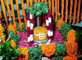 Grand decoration of Mahadev with fragrant flowers