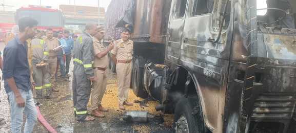 Goods worth thousands destroyed in a fire at a mobile shop