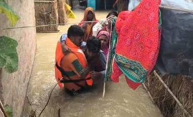 Muzaffarpur Bihar news : sdrf resque starts in flood affected gayghat and other area today