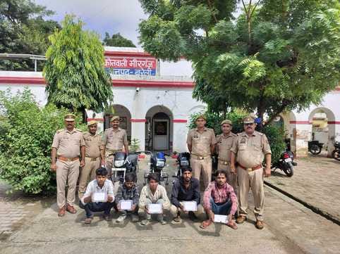 Five bike thieves arrested