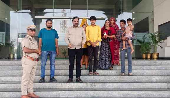 नागौर सांसद हनुमान बेनीवाल ने डीजीपी से की मुलाकात