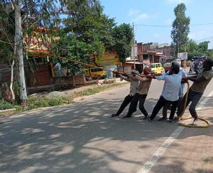 Tree fell on power line, engineering college lost power