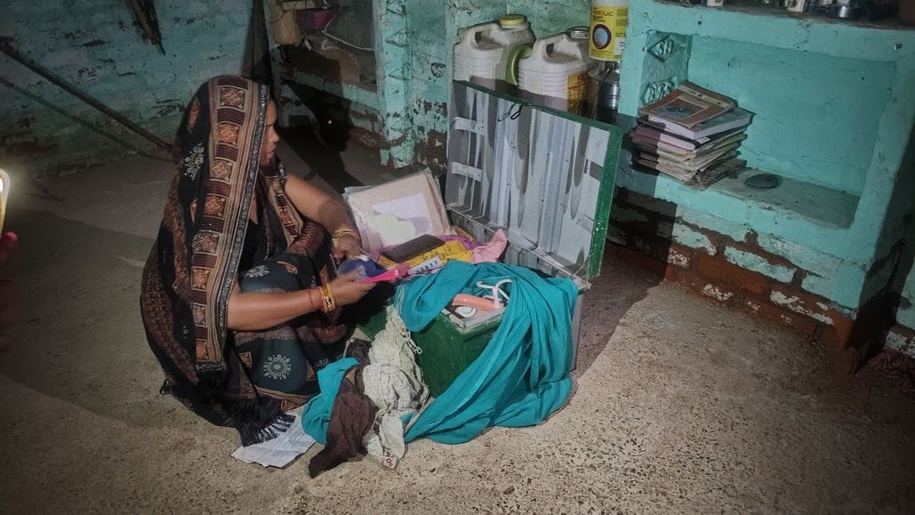 Thieves broke into the house and stole cash and jewellery.