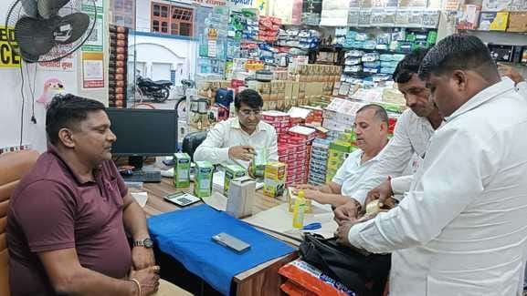 The Food Safety Department team collected samples of desi ghee.