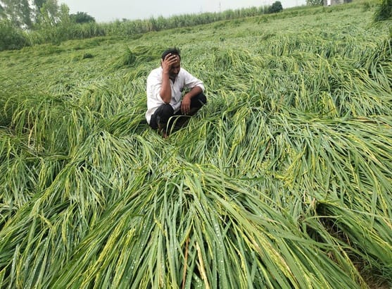 Heavy rains lashed the country, temperatures plummeted