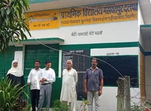Another electric line broke and fell on the school, accident averted