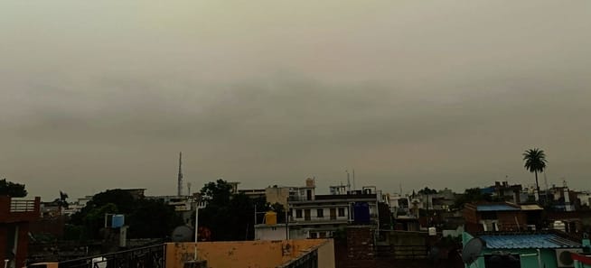 17 mm of rain brought down the mercury