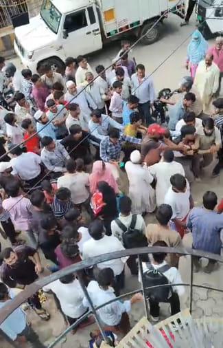 When the youths behaved indecently, the shopkeepers chased them and beat them.