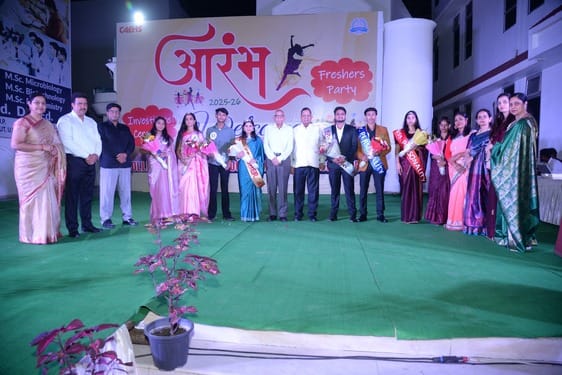 Varnika became Miss Fresher and Himanshu became Mr. Fresher.