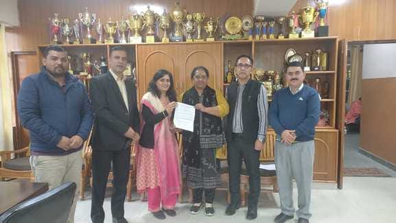 MoU signed between Seema College and Saraswatinagar College
