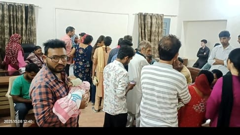 Crowds gathered to get residential certificates, city council staff absent