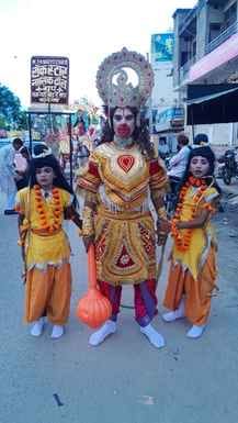 Procession taken out on the birth anniversary of Maharishi Valmiki